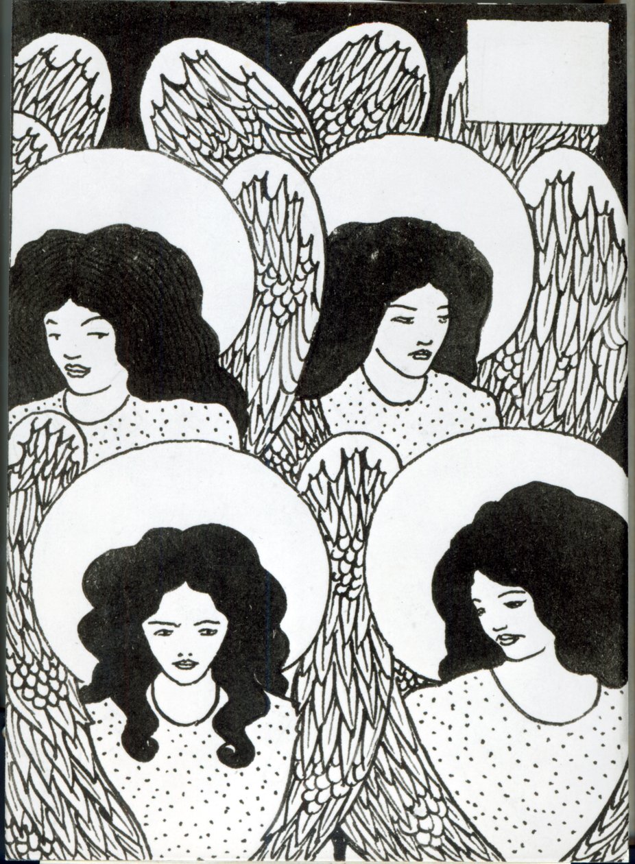 Título do capítulo para &39;Le Morte d&39;Arthur&39;, 1893 (nanquim sobre papel) de Aubrey Beardsley