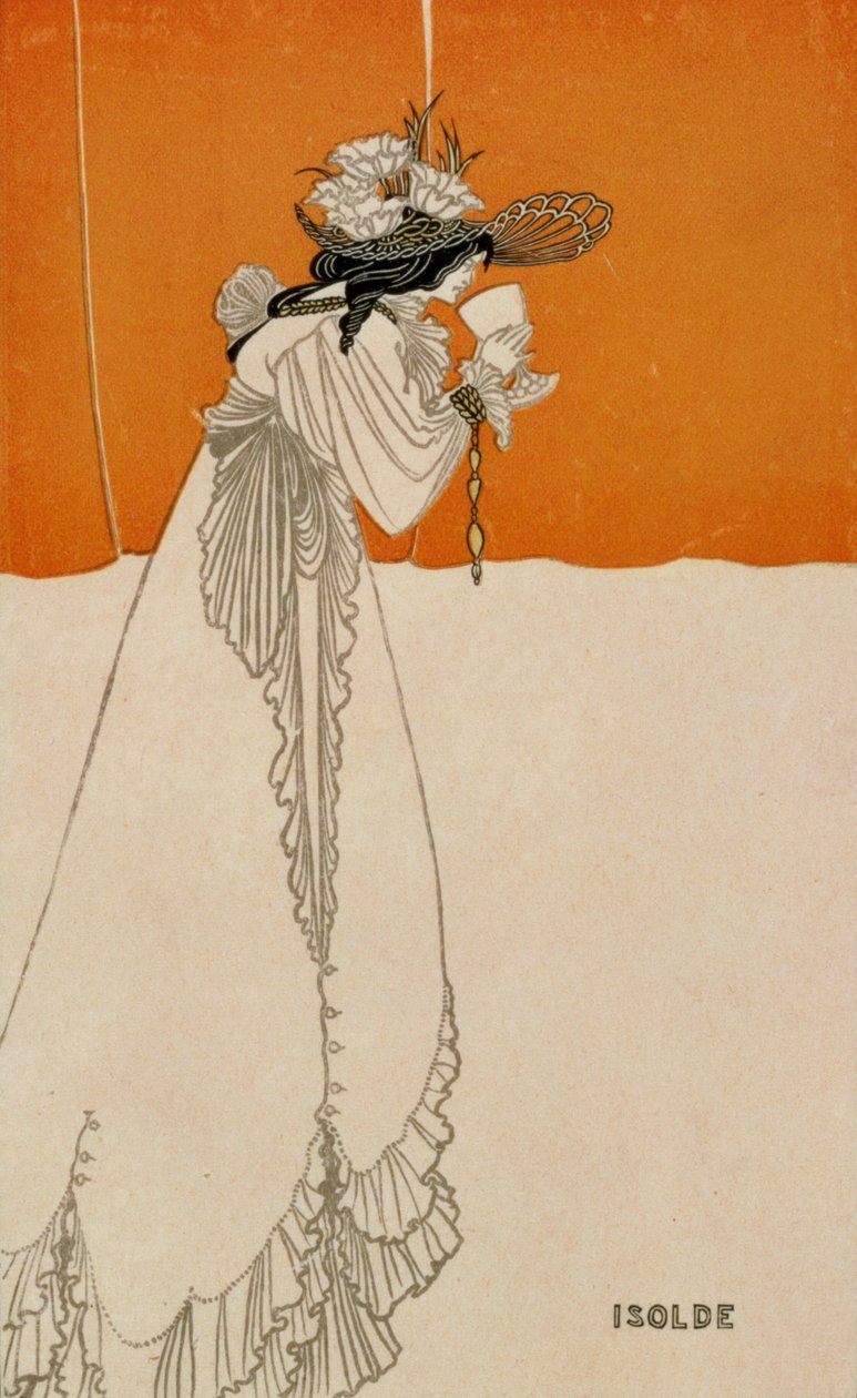 Isolde, ilustração do estúdio, 1895 de Aubrey Beardsley