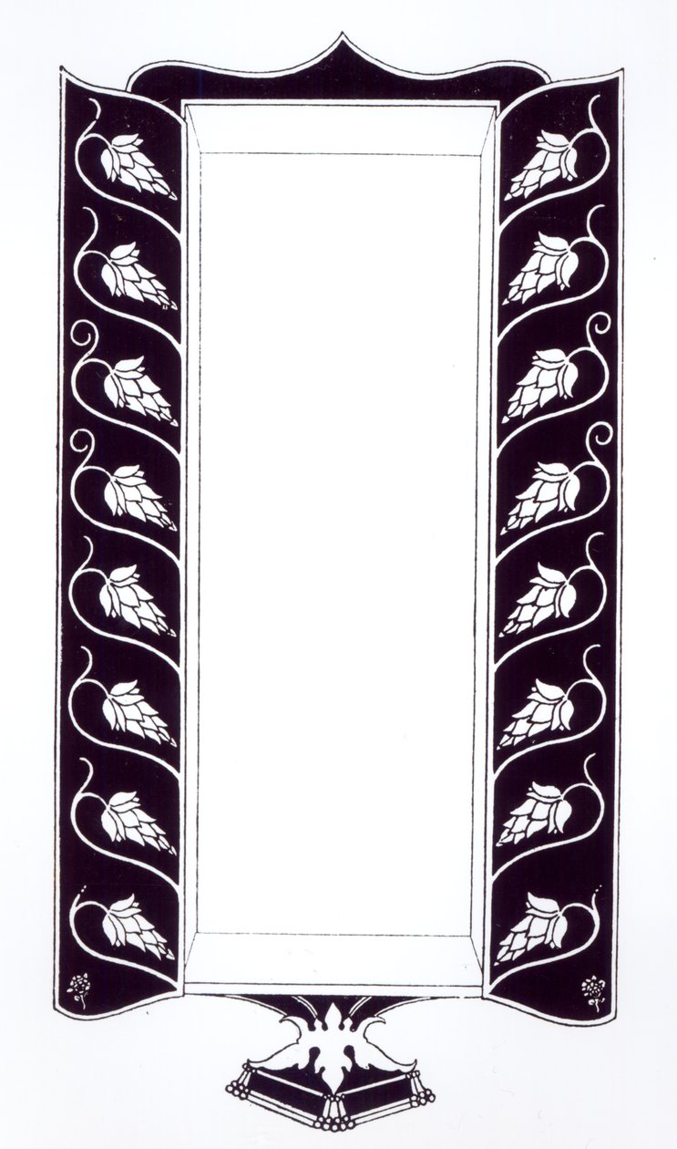 Motivo de design, provavelmente de "The Dead of Arthur", c.1833-34 de Aubrey Beardsley