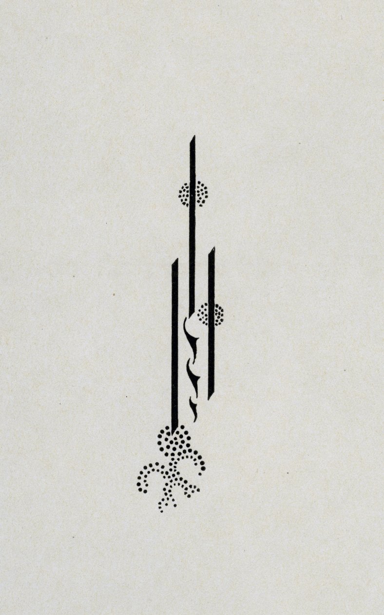 Assinatura, da capa inversa de &39;Salomé&39; de Oscar Wilde, 1899 de Aubrey Beardsley