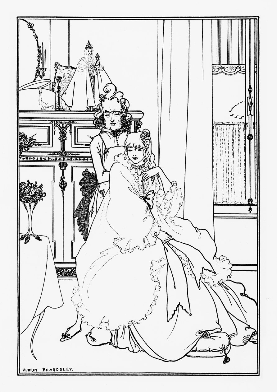 The Coiffing, do poema "A balada de um barbeiro", em "The Savoy", 1896 de Aubrey Beardsley