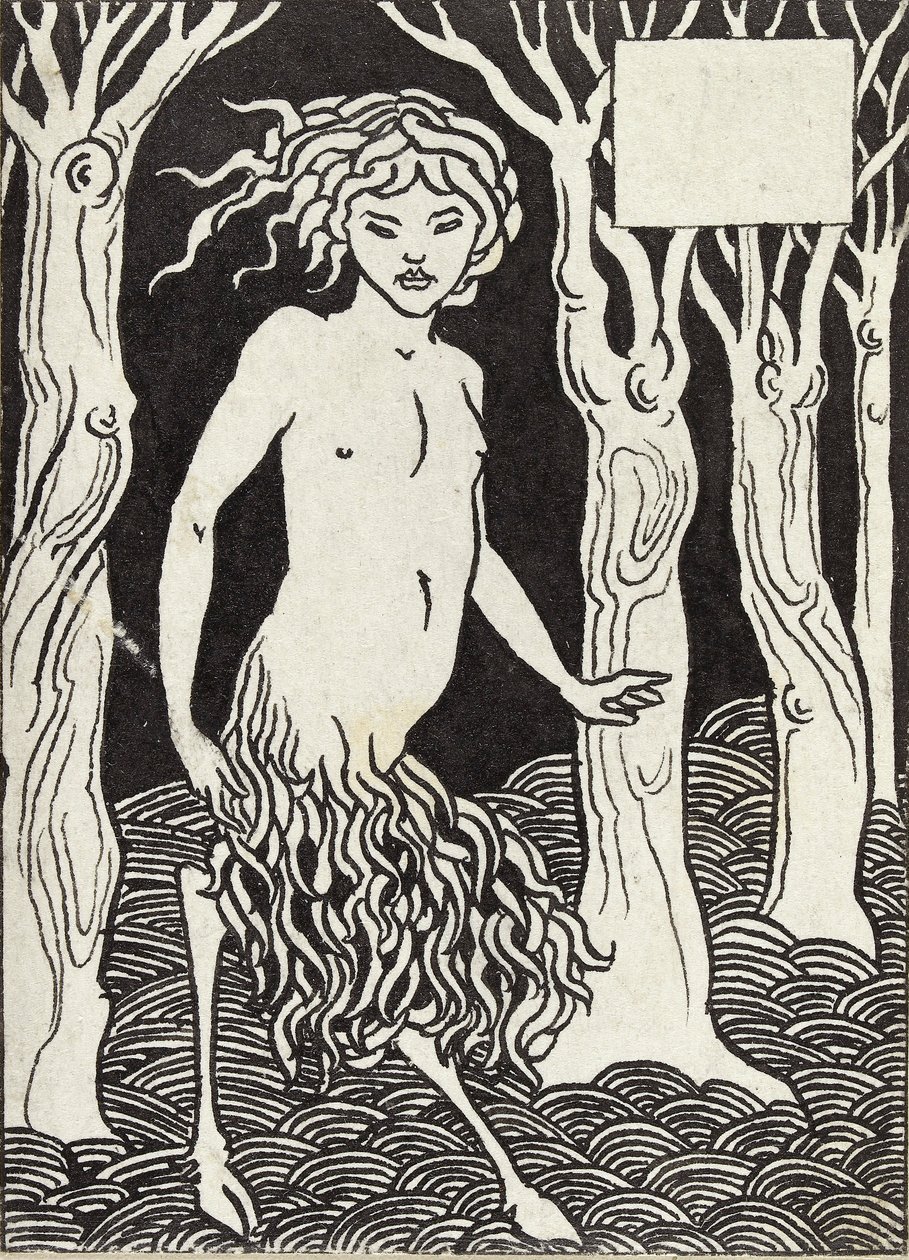 Um Fauno, década de 1880 de Aubrey Beardsley
