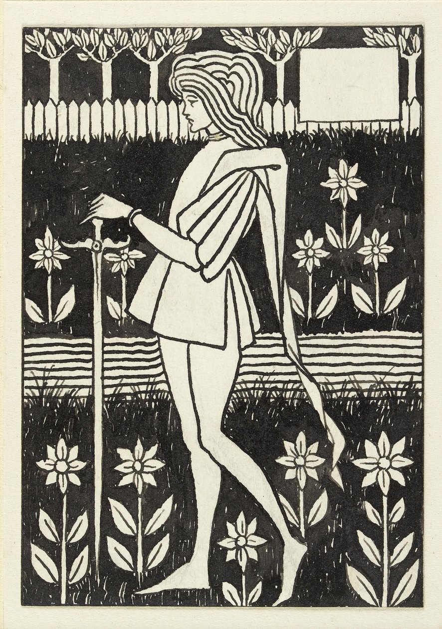 Uma página, década de 1890 de Aubrey Beardsley