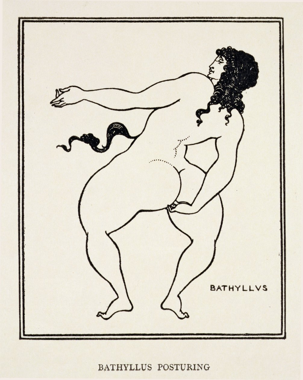 Bathyllus, dançarino romano e executante de pantomimas de Aubrey Beardsley