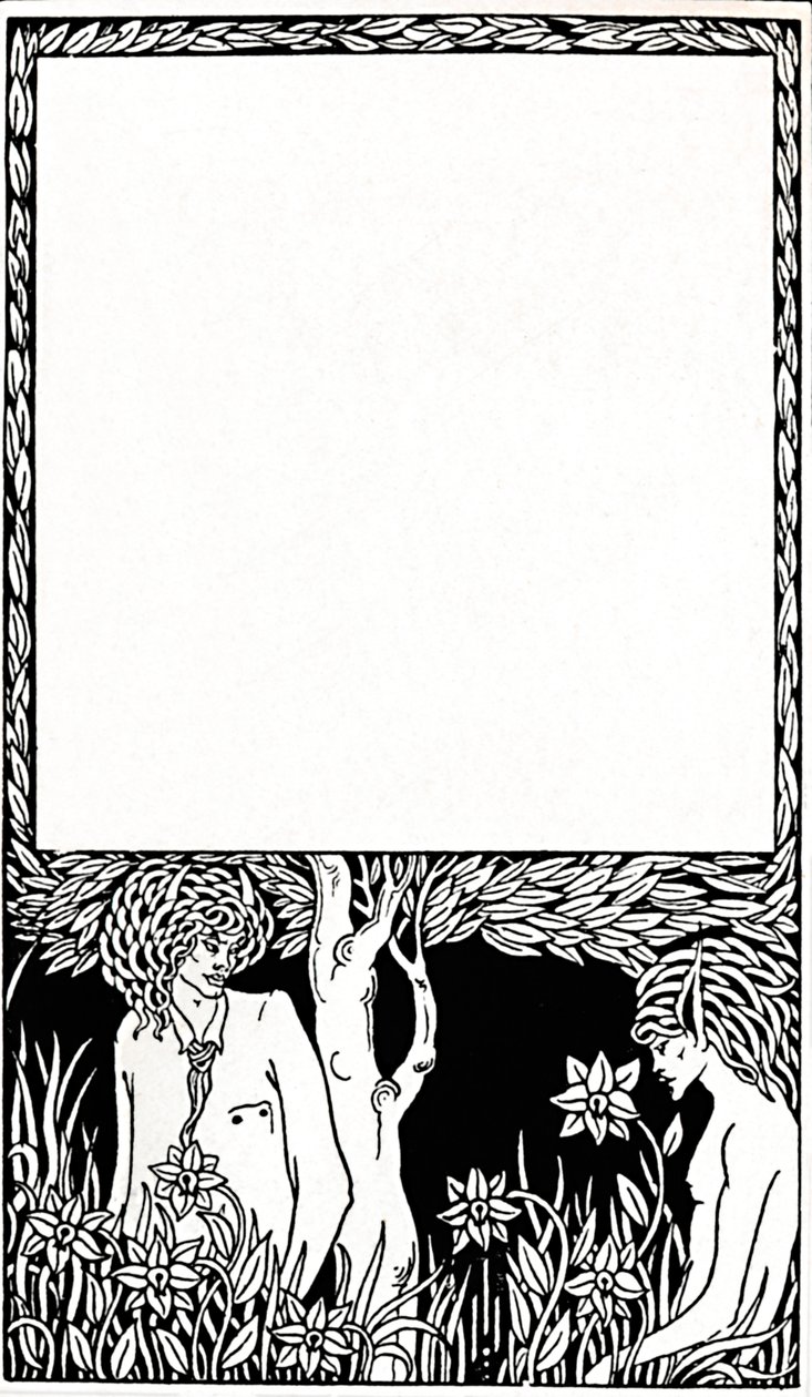 Design para a página-título de papéis pagãos, 1893, 1914 de Aubrey Beardsley
