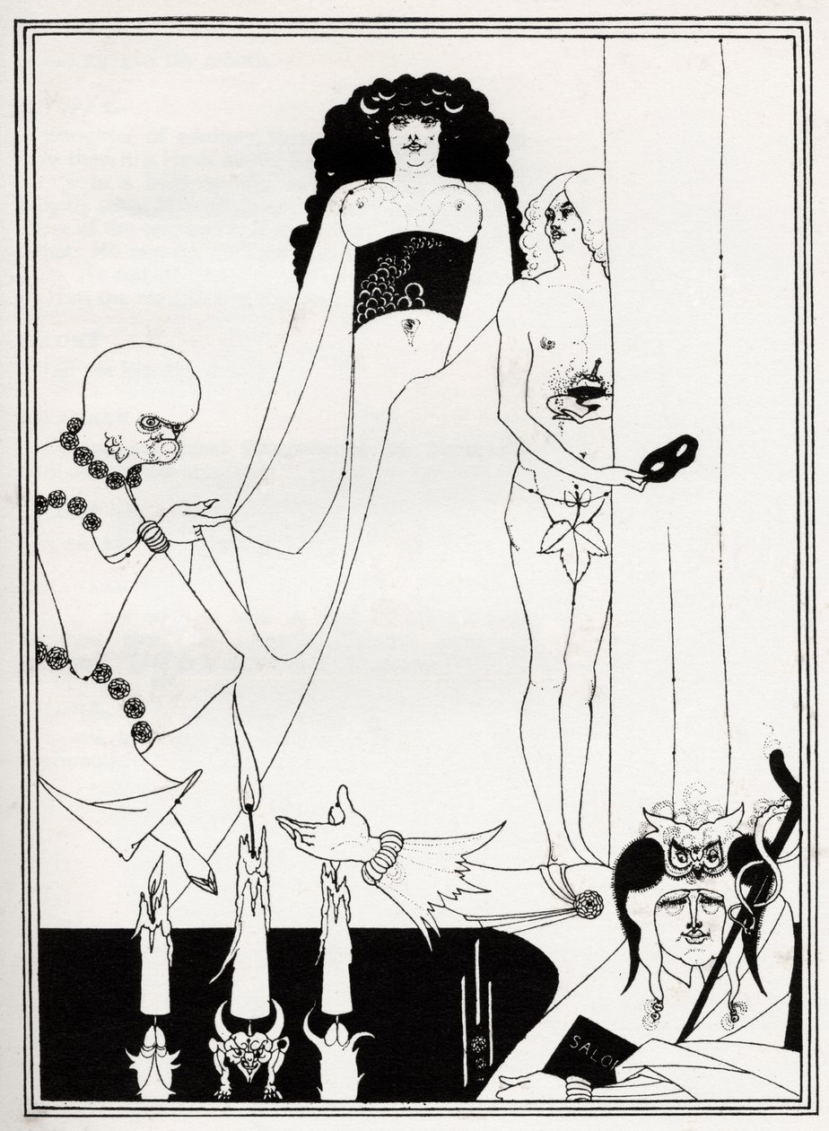Entre Herodíades... de Aubrey Beardsley