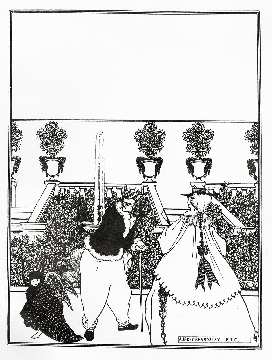 Design de capa para &39;The Savoy&39;, 1896 de Aubrey Beardsley