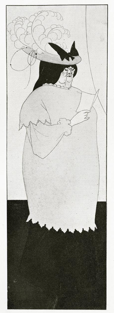 Ilustração para &39;L&39;Education Sentimentale&39;, 1894 de Aubrey Beardsley