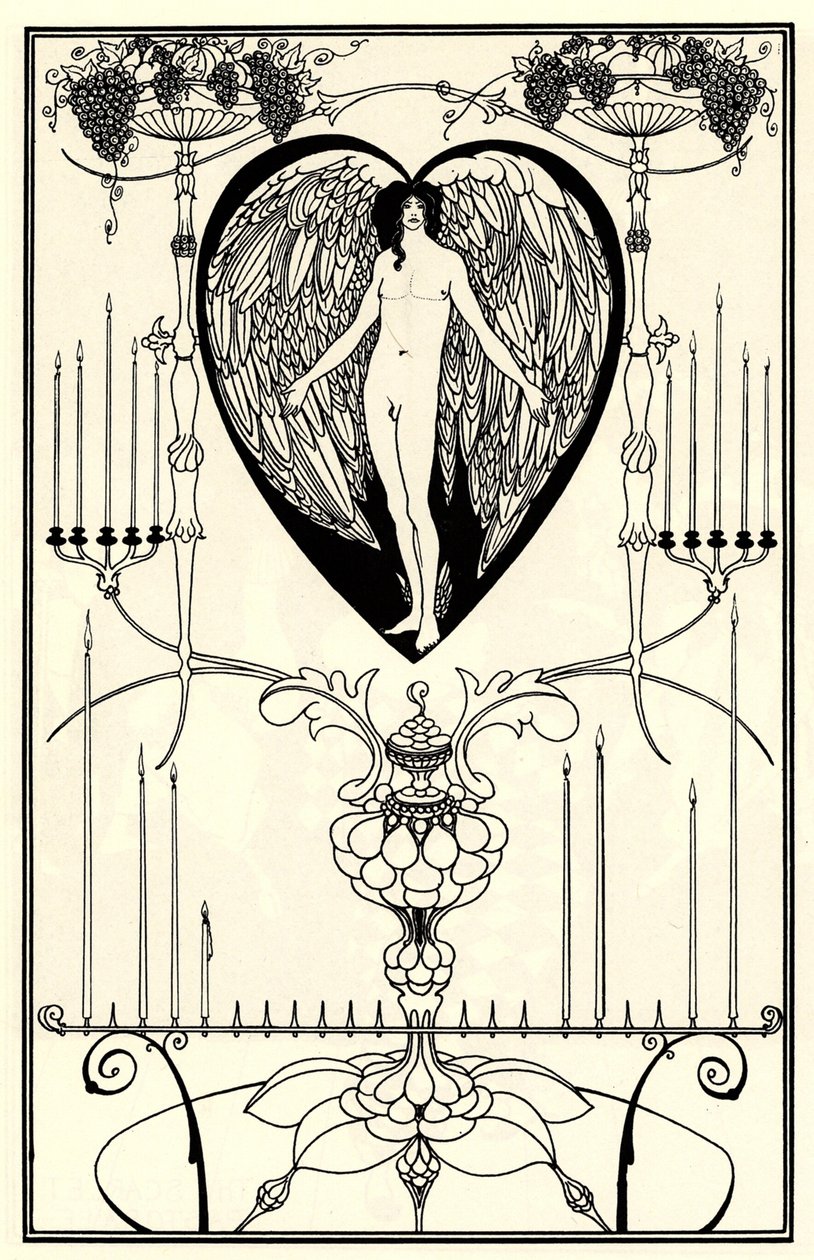 Ilustração para The Mirror of Love, de Marc-André Raffalovich, 1895 de Aubrey Beardsley