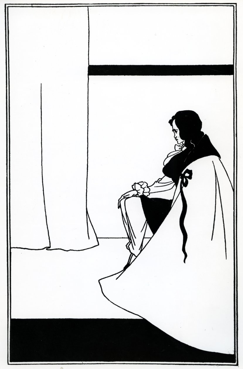 Ilustração para &39;A Queda da Casa de Usher&39;, de Edgar Allan Poe, 1894 de Aubrey Beardsley