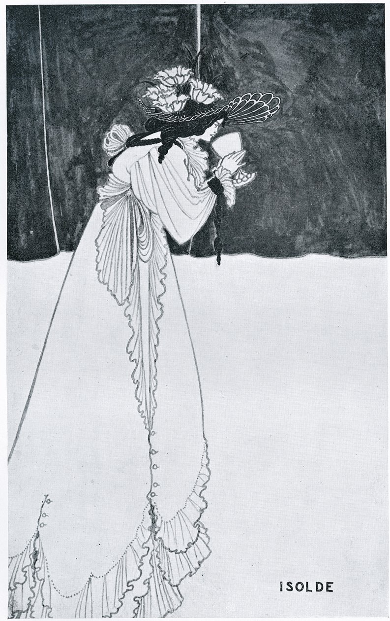 Isolde Bebendo o Veneno de Aubrey Beardsley