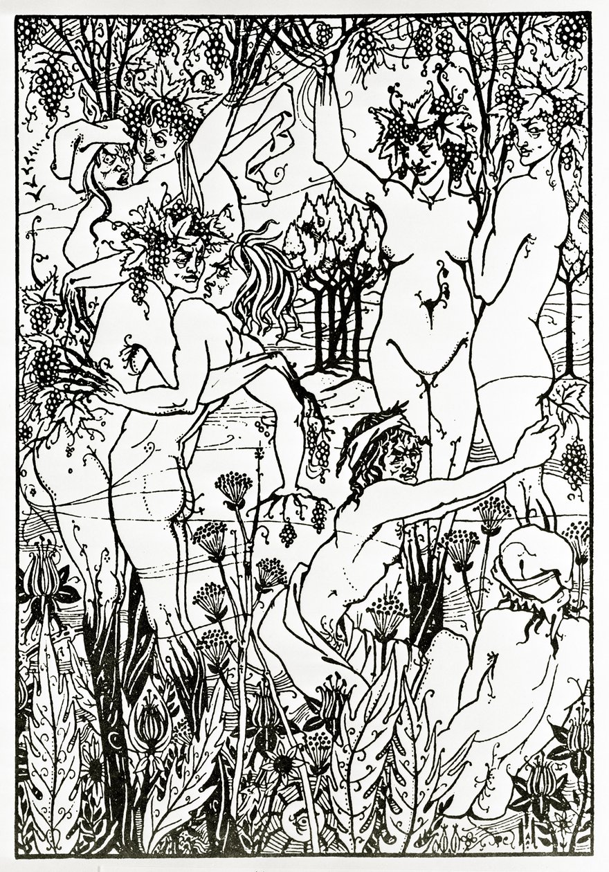 The Orgy, c.1894 (litho) de Aubrey Beardsley