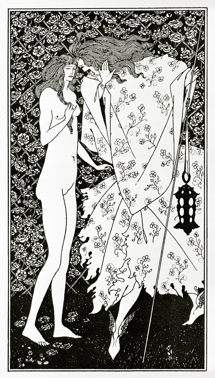 O misterioso jardim da rosa, c.1894 de Aubrey Beardsley