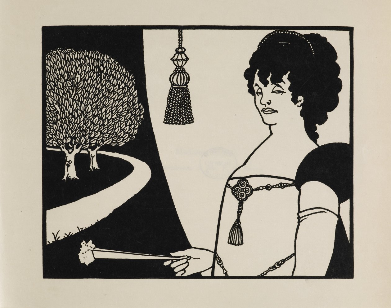 Madame Rejane, de um livro de cinquenta desenhos de Aubrey Beardsley