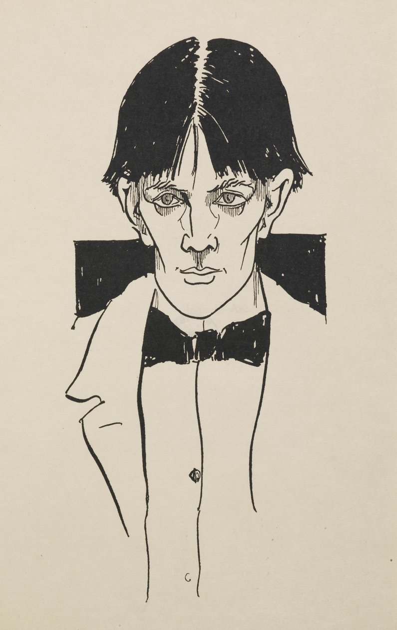 Retrato de um livro de cinquenta desenhos de Aubrey Beardsley