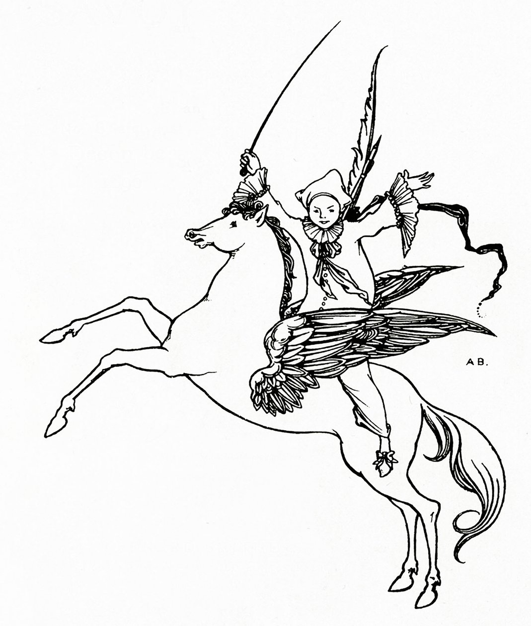 Puck on Pegasus, 1894 de Aubrey Beardsley
