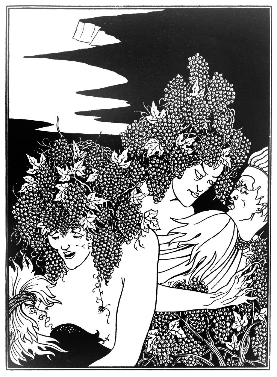 "A armadilha do vintage", 1894 de Aubrey Beardsley
