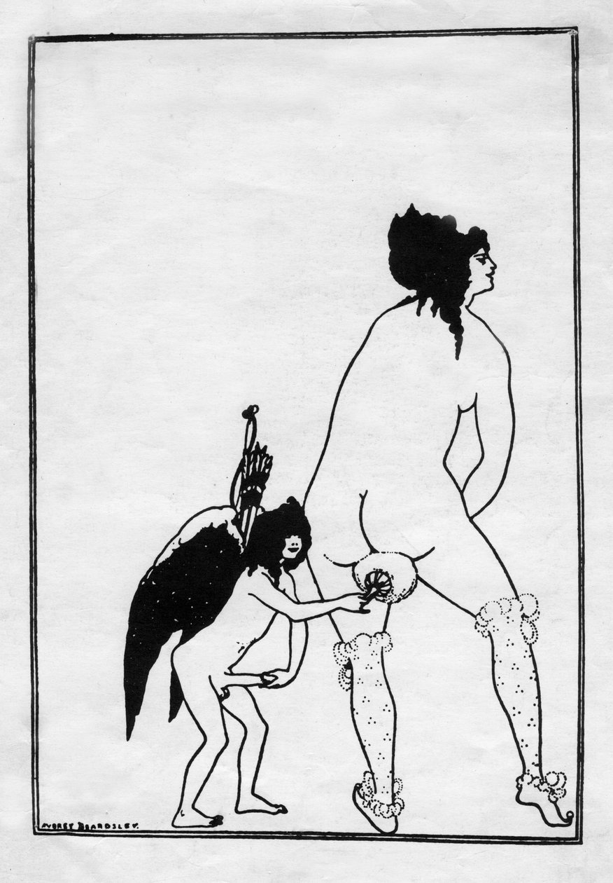 O banheiro de Lampito, 1896. de Aubrey Beardsley