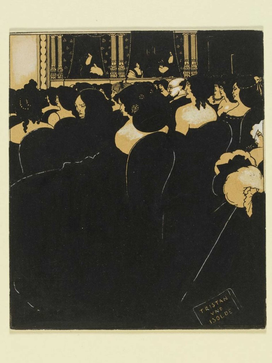 Os Wagnerites, 1894. de Aubrey Beardsley