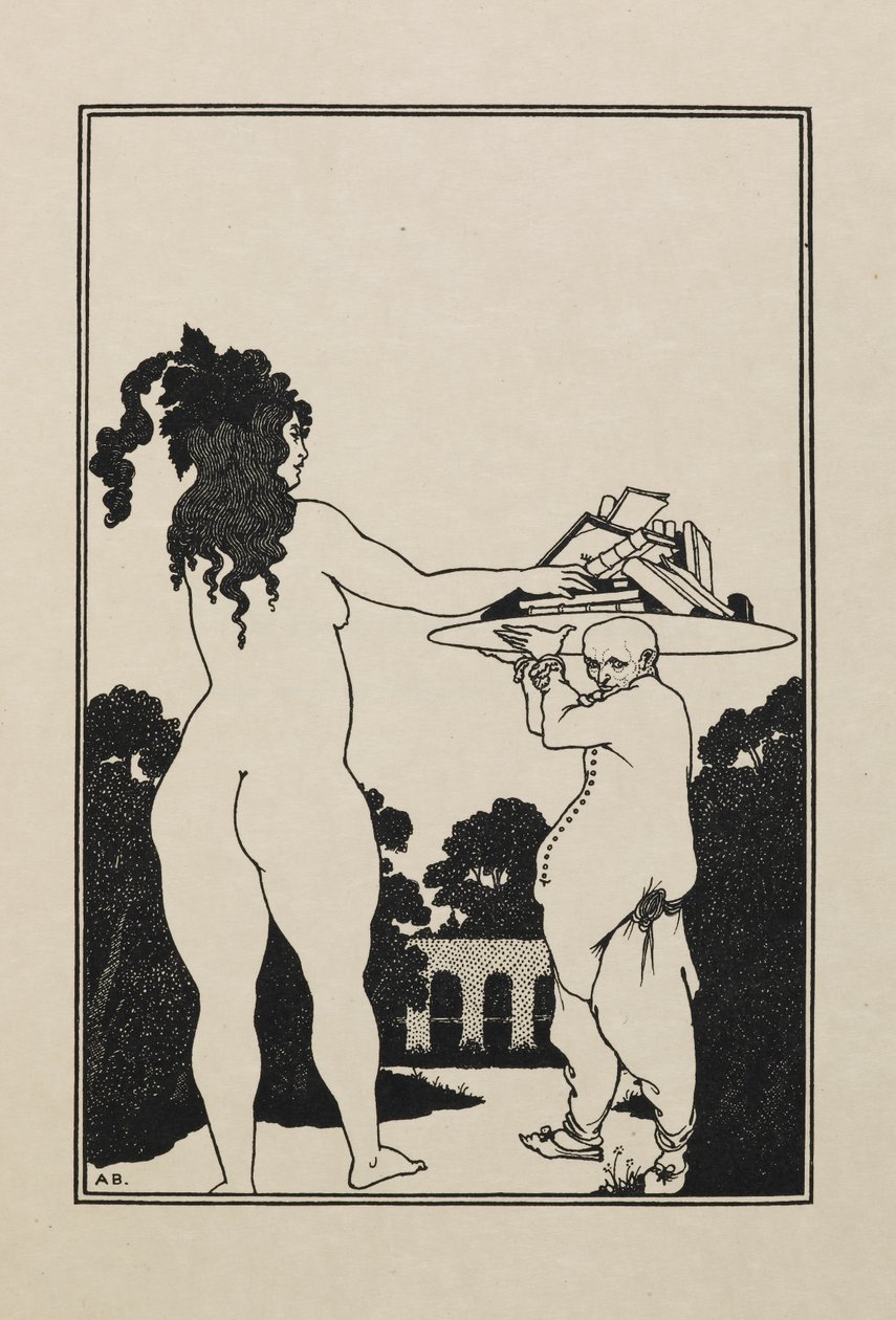 desenho a partir de um Livro de Cinquenta Desenhos de Aubrey Beardsley