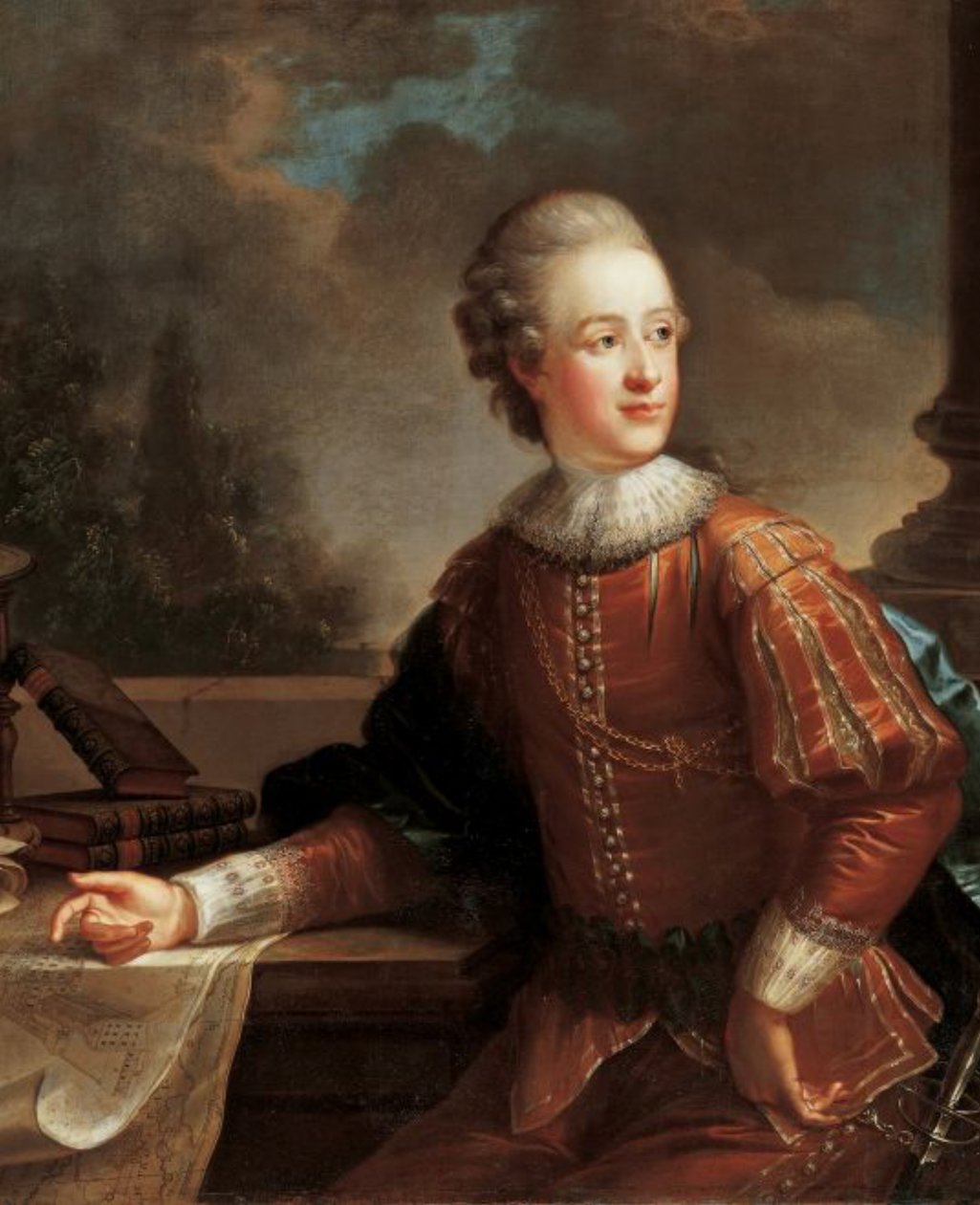 Retrato do posterior príncipe Alois I de Liechtenstein de August Friedrich Oelenhainz
