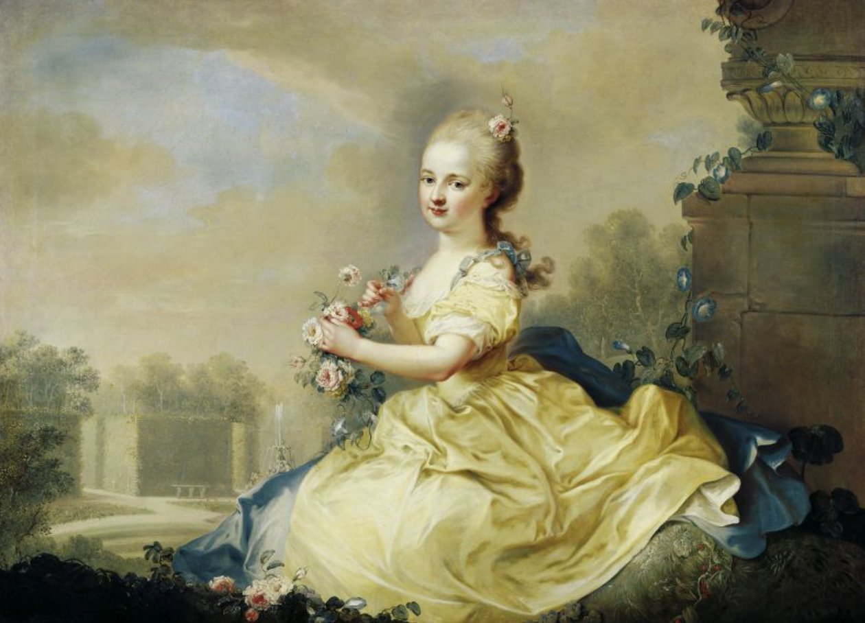 Retrato da princesa Maria Josepha Hermengilde do Liechtenstein (1768-1845), mais tarde Esterházy de August Friedrich Oelenhainz