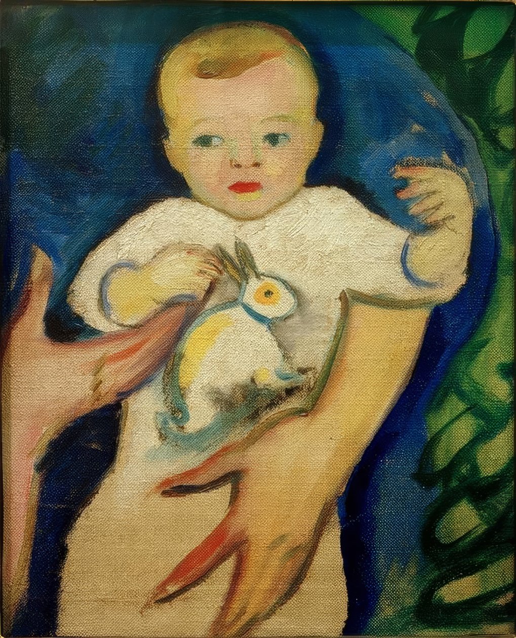 Buda com maçã de August Macke