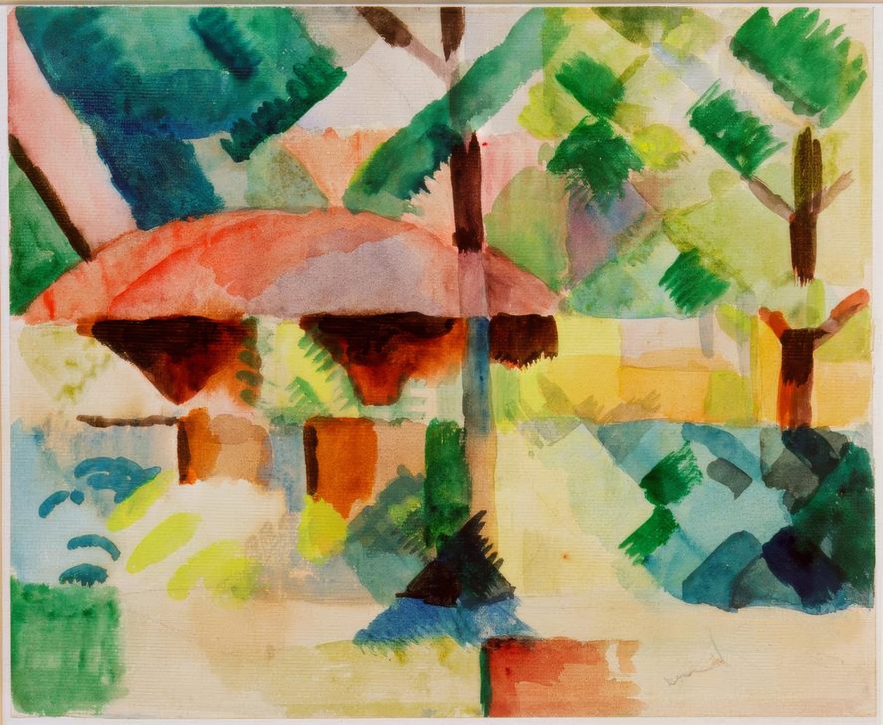 entrada do jardim de August Macke