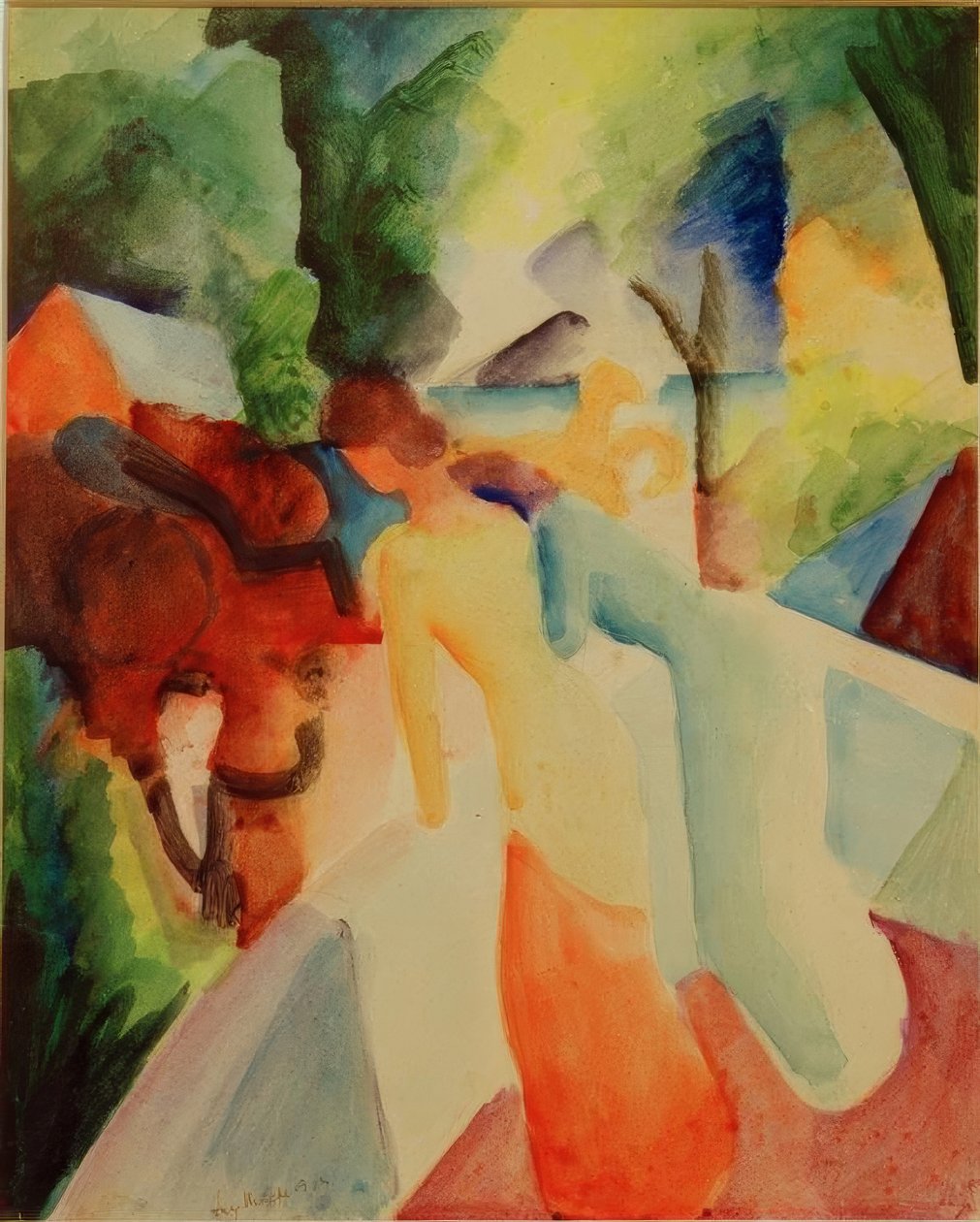 Saudações da varanda de August Macke