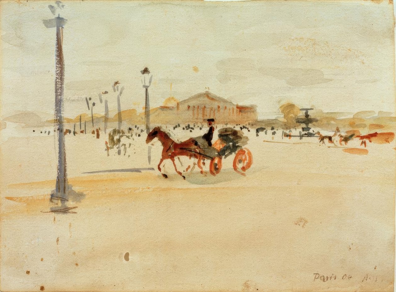 Praça da Concórdia em Paris de August Macke