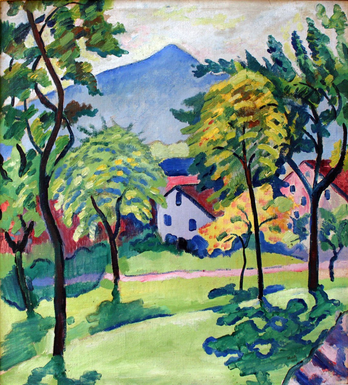 Paisagem Tegernsee de August Macke