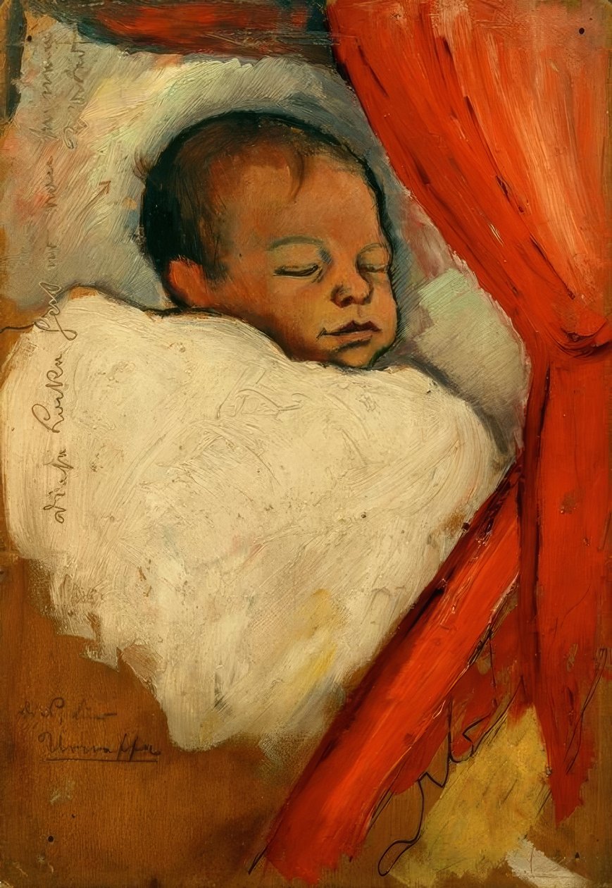 Walter, três dias de idade de August Macke