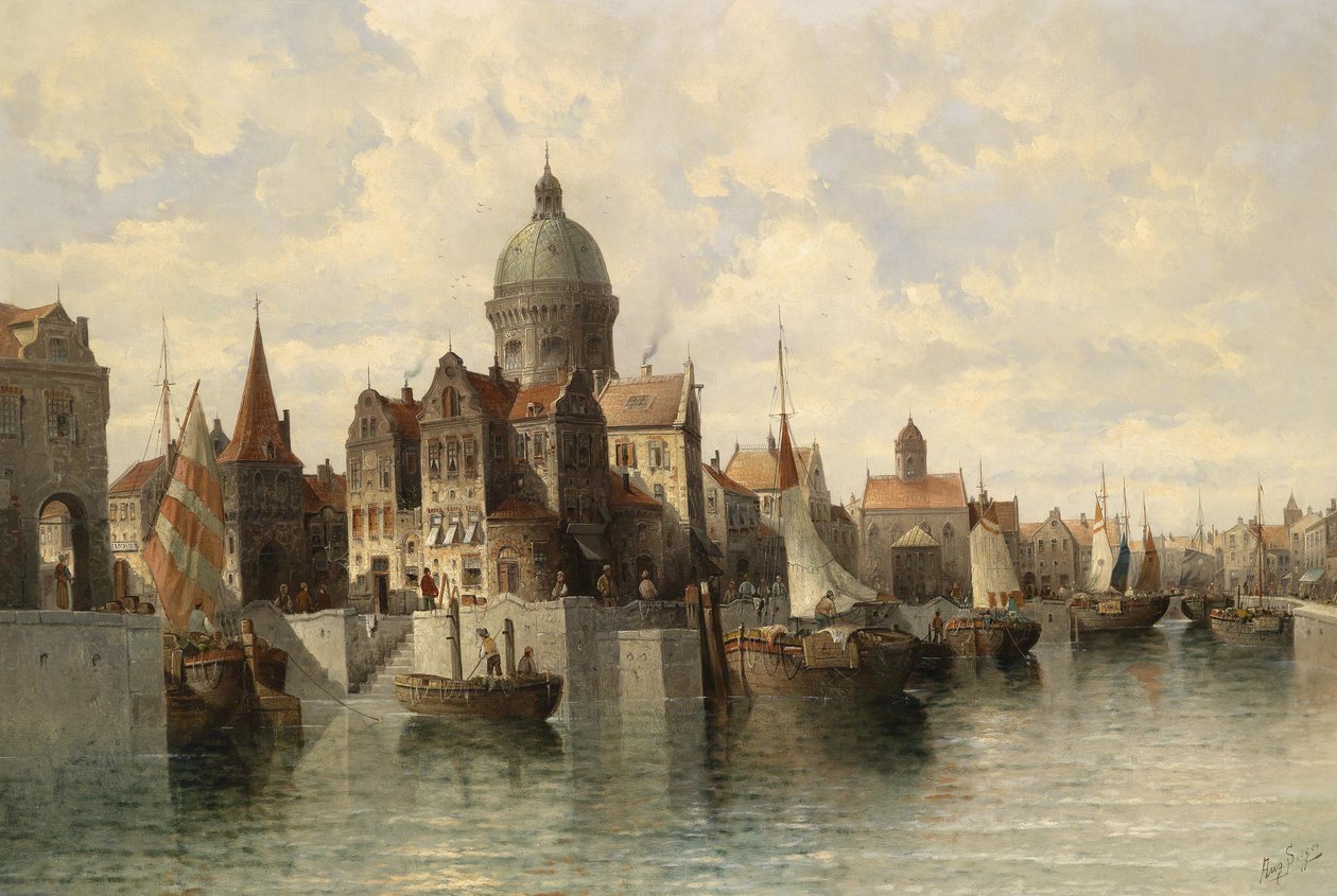 Vista de Amesterdão de August von Siegen
