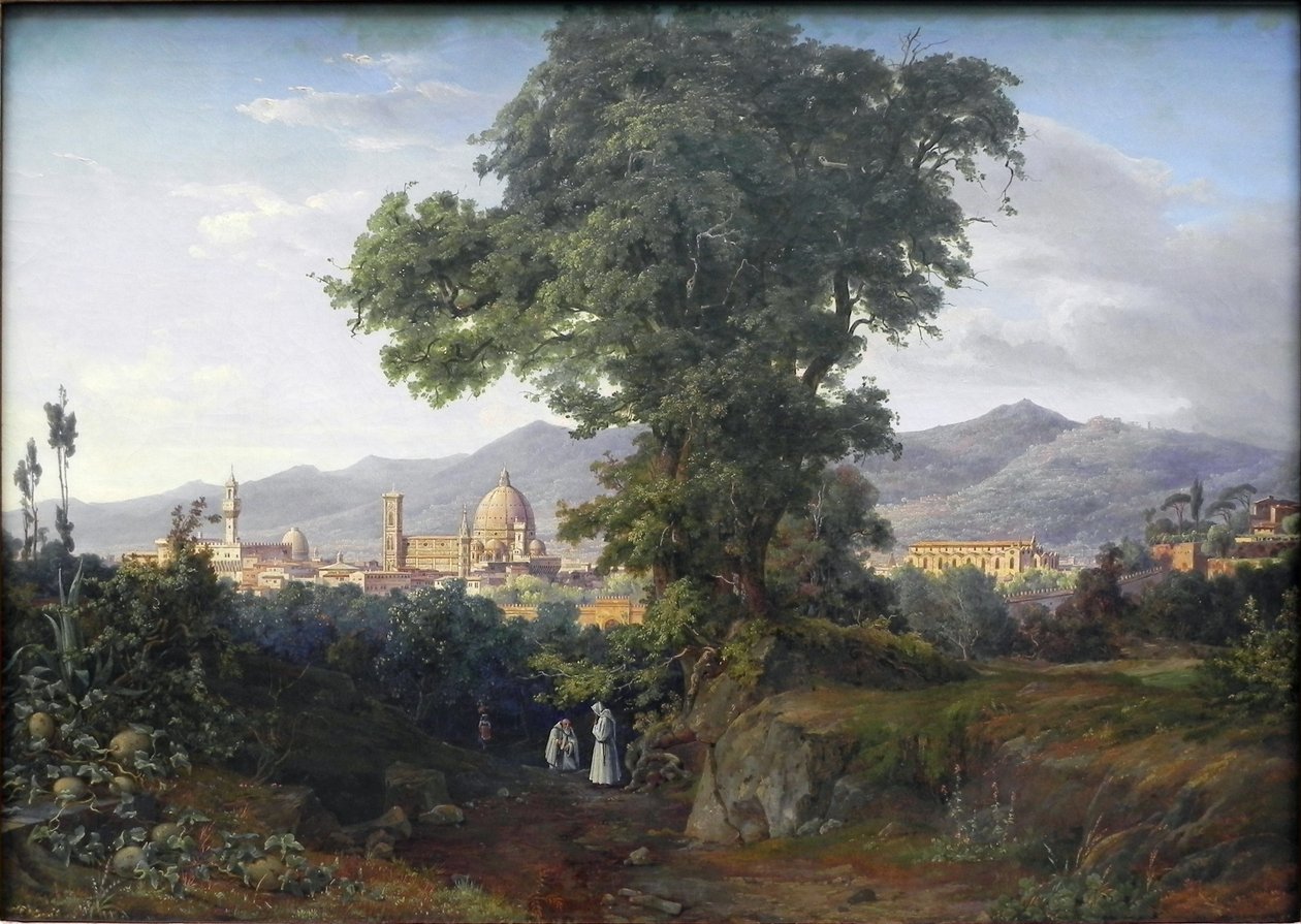 Alemão: Vista de Florença Vista de Florença de August Ahlborn