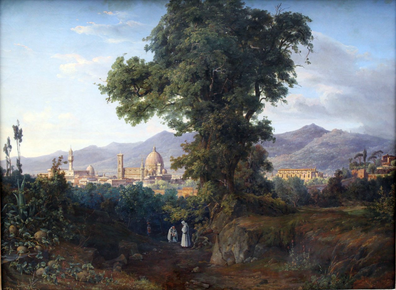 Alemão: Vista de Florença Vista de Florença de August Ahlborn