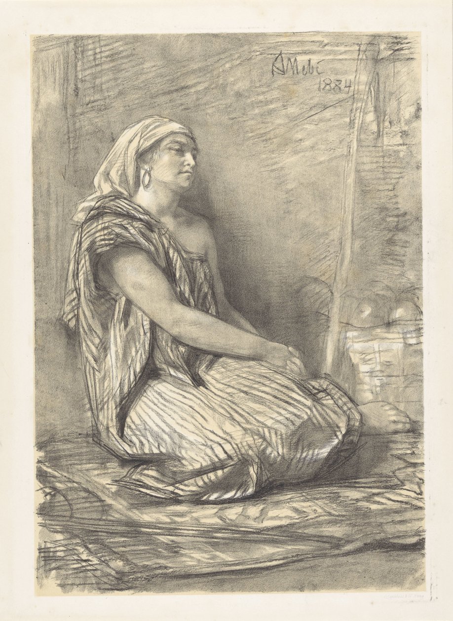 mulher oriental de August Allebe