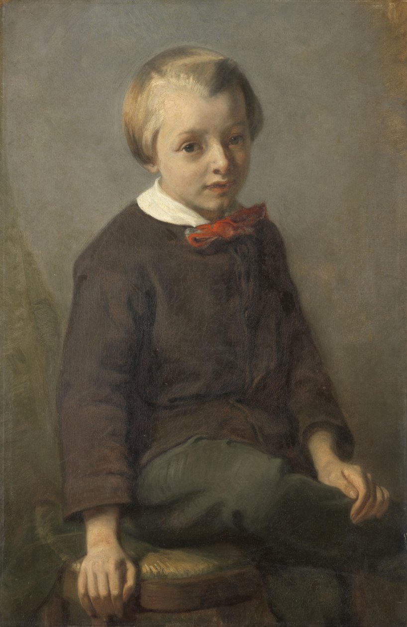 Retrato de um menino de August Allebe
