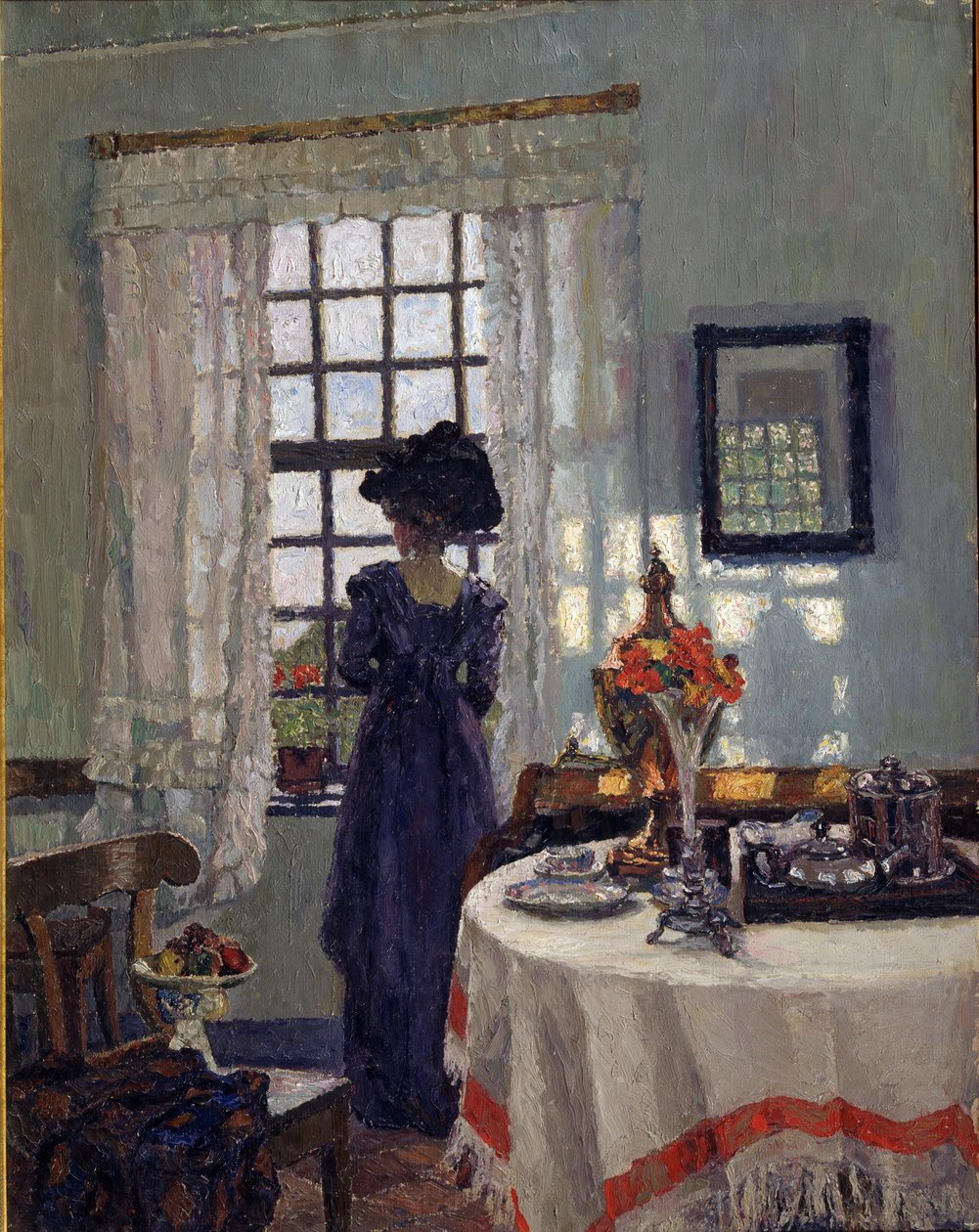 Mulher na Janela de August Brandis von