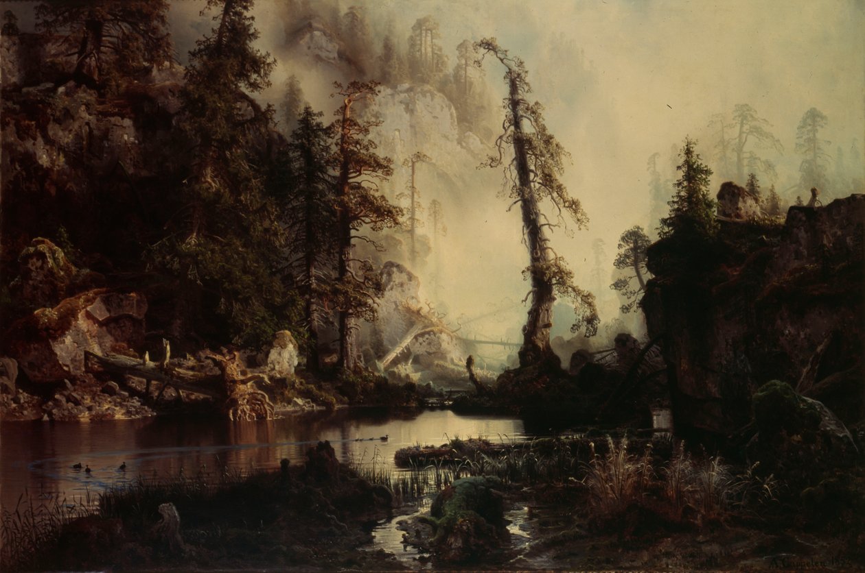 Lago Negro de August Cappelen