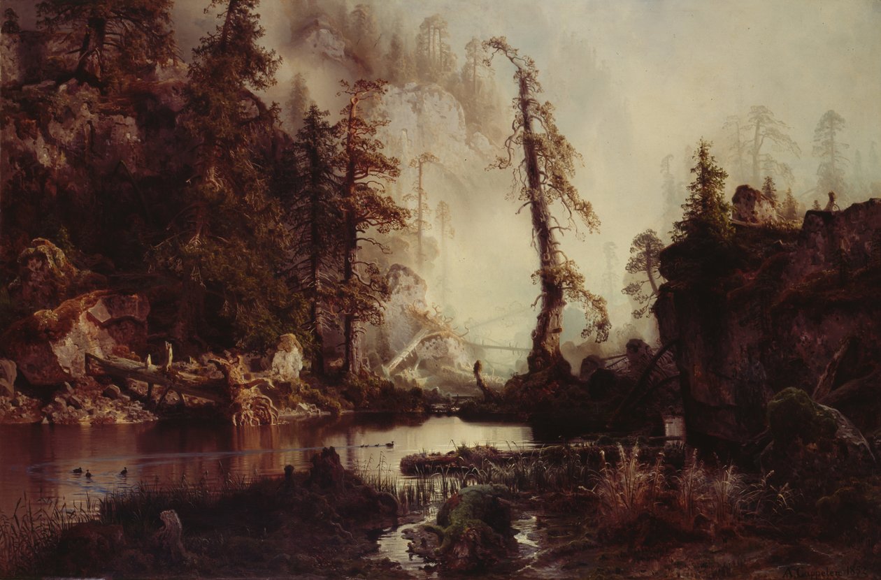 Lago Negro de August Cappelen
