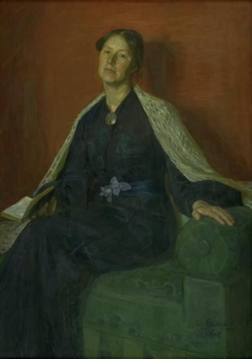 Retrato de uma senhora de August Eiebakke