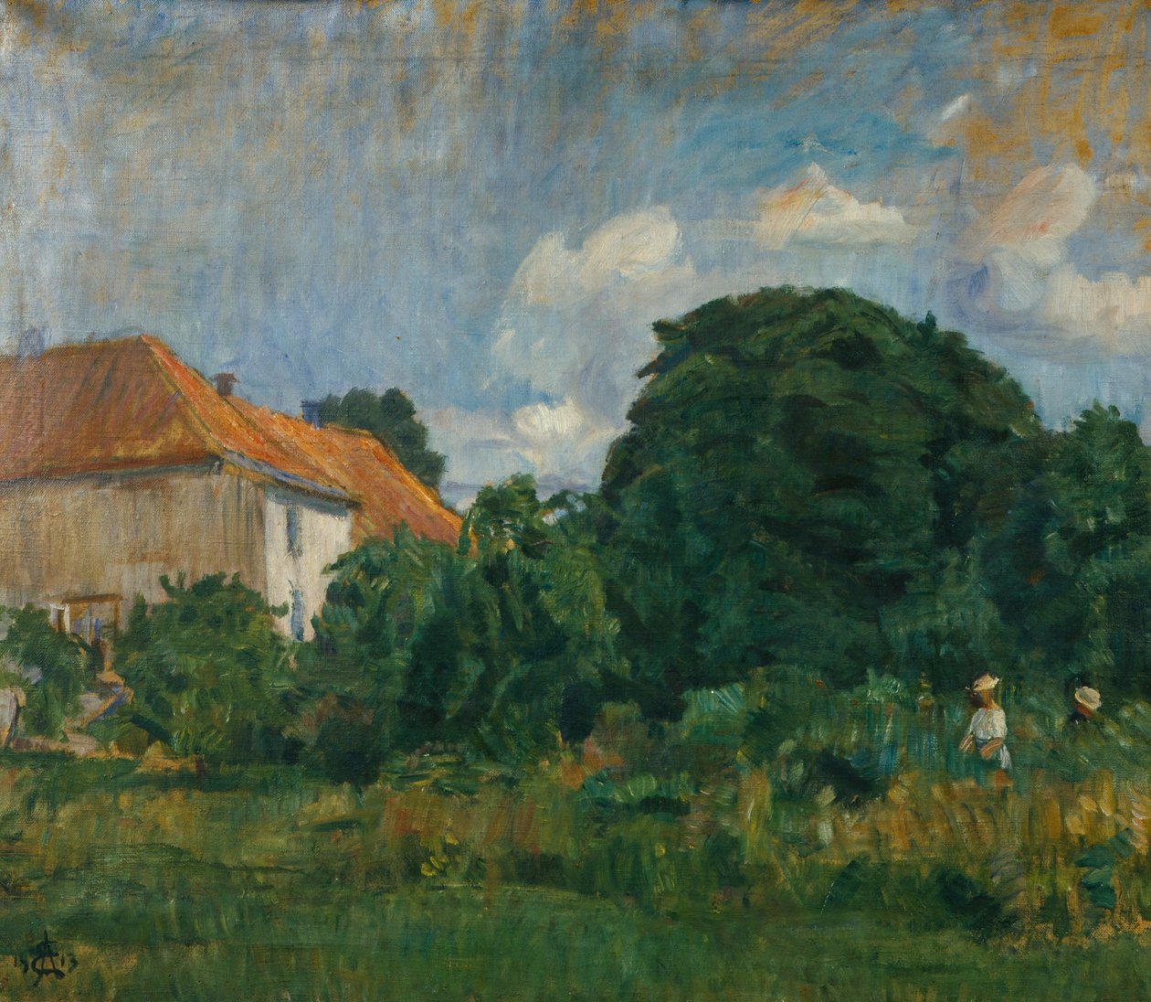foto de verão com casa de August Eiebakke
