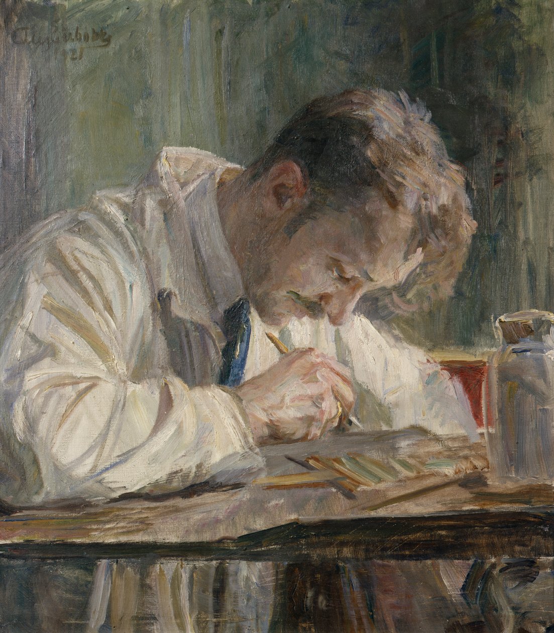 O pintor de porcelana de August Eiebakke
