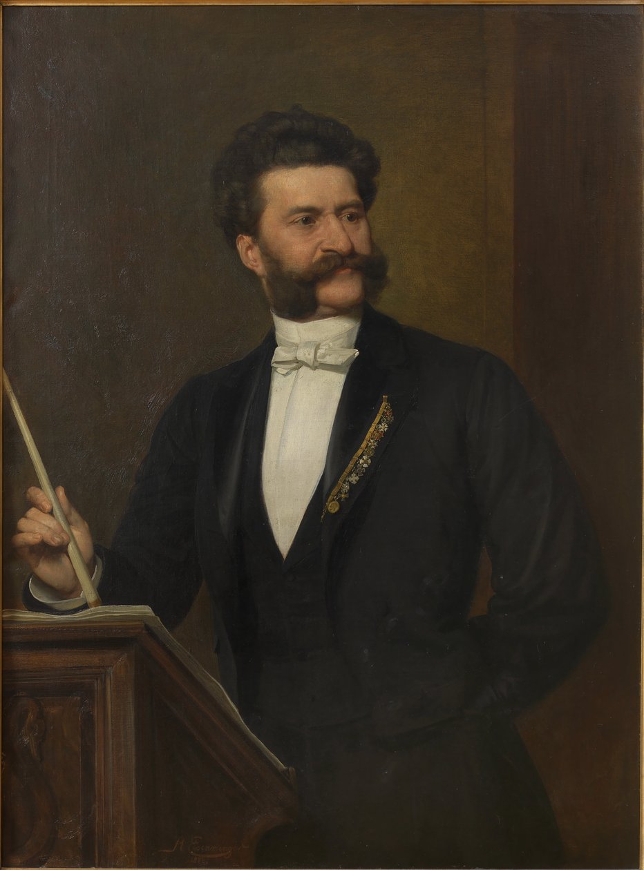 Retrato de Johann Strauss 1825-1899, 1888. de August Eisenmenger