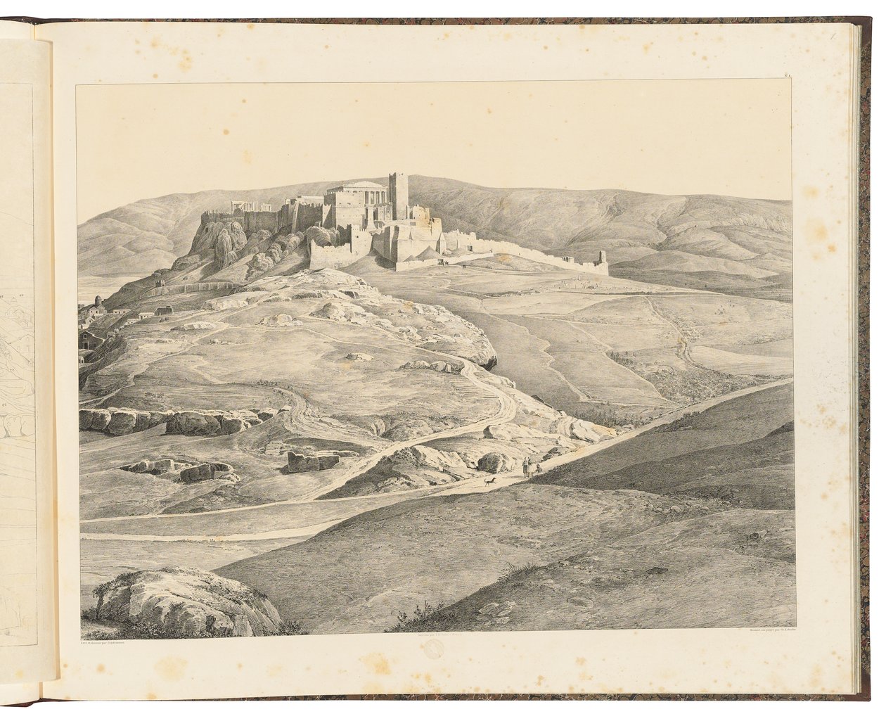 Atenas vista do monte das ninfas, 1841 de August Ferdinand Stademann