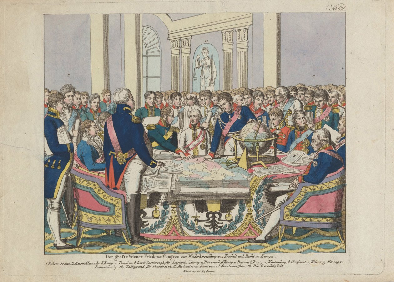 O Congresso de Viena de August Friedrich Andreas Campe