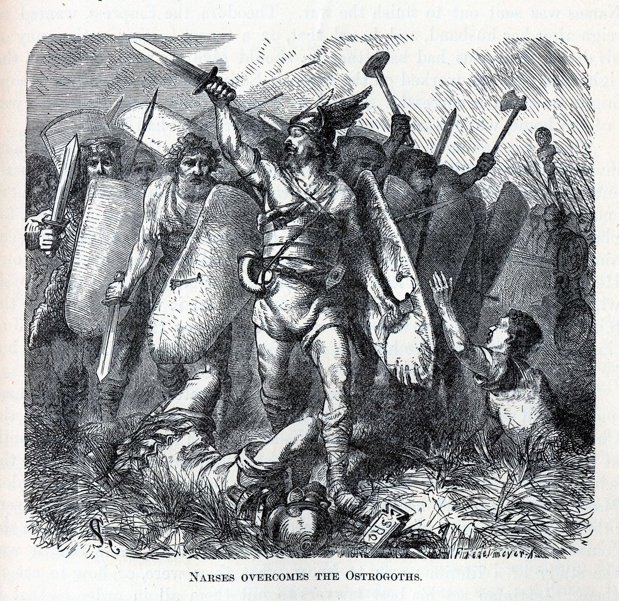 Enfermeiras Superam os Ostrogodos, de August Heinrich Ferdinand Tegetmeyer