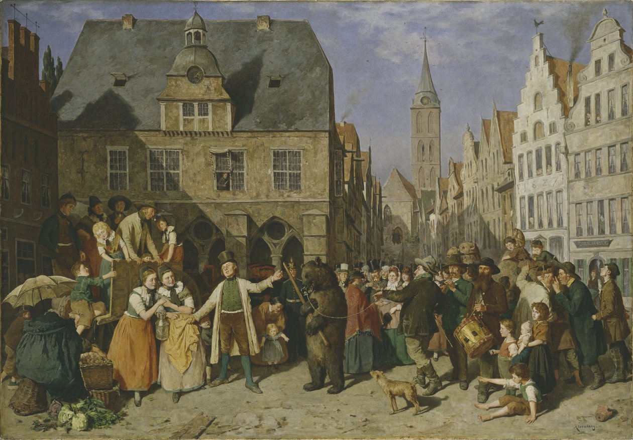Um Urso Dançando, 1865 de August Jernberg