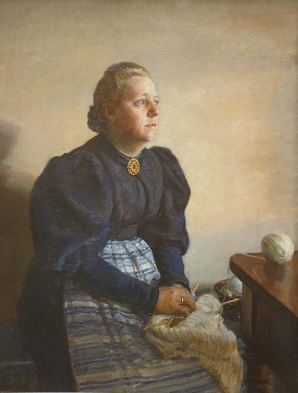 Betty Jerndorff, b. Matthison-Hansen, esposa do artista de August Jerndorff