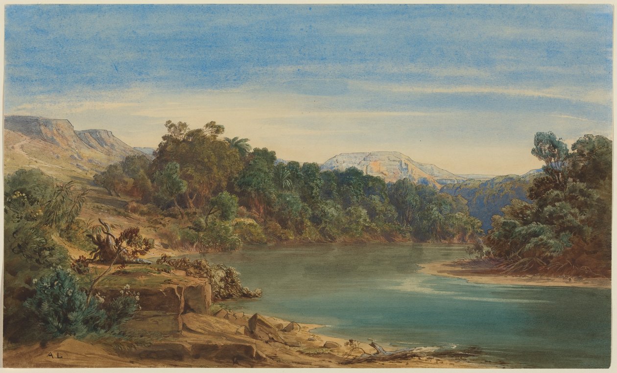 Ao longo do rio Jordão (anverso) de August Löffler
